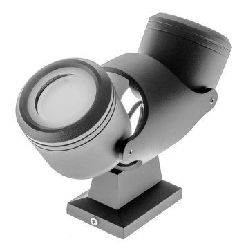 Подсветка фасадная настенная накладная IP44 AL-112/2 GU10 BK 34-151 фото