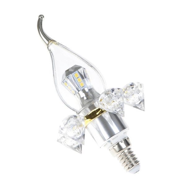 Лампа світлодіодна LED E14 5W 20 pcs NW CL37-A SMD2835 (silver) 220V 32-648 фото