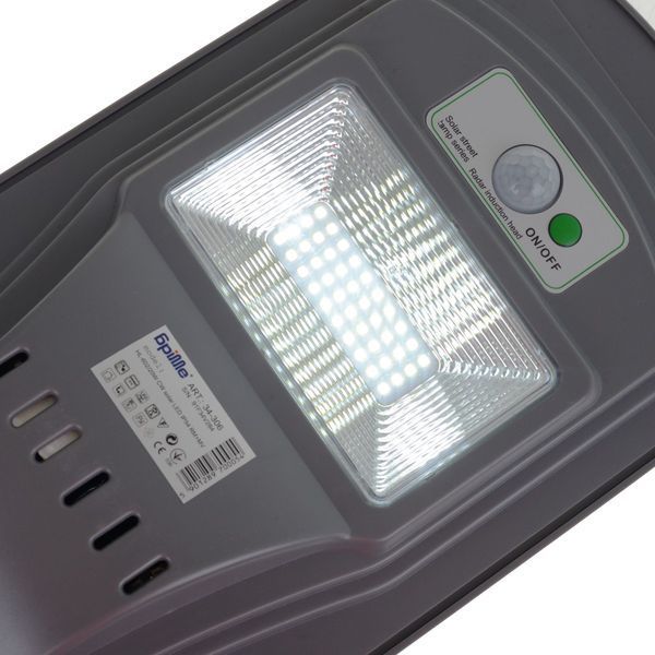 Світильник консольний на сонячній батареї з датчиком руху LED IP54 HL-602/20W 34-306 фото