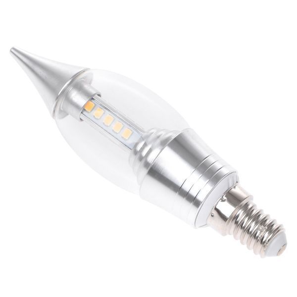 Лампа світлодіодна LED 5W E14 WW C37 Silver СН 220V 32-633 фото