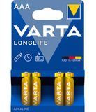 Елемент живлення VARTA LONGLIFE AAA BLI 4 (copy) 4008496525072 фото