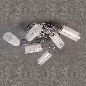 Люстра потолочная классическая E14 60W CH (LK-173C/6) yl74 фото
