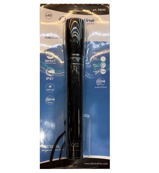 Ліхтарик світлодіодний тактичний Electraline Lumina 10W 800LM IPX7 58045 фото