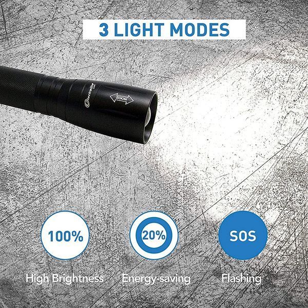 Ліхтарик світлодіодний тактичний Electraline Lumina 10W 800LM IPX7 58045 фото