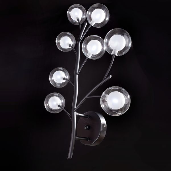 Люстра стельова G4 20W BK (BR-01 656C/8) 24-832 фото