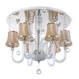 Люстра стельова з підсвічуванням LED E14 40W AMB (BCL-496S/6) 22-576 фото