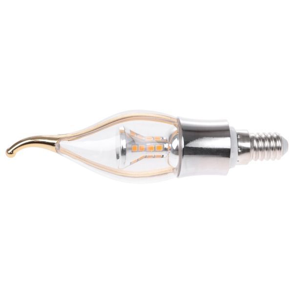 Лампа светодиодная E14 LED 6W 28 pcs WW CL37-A SMD2835 (silver) 220V 32-637 фото