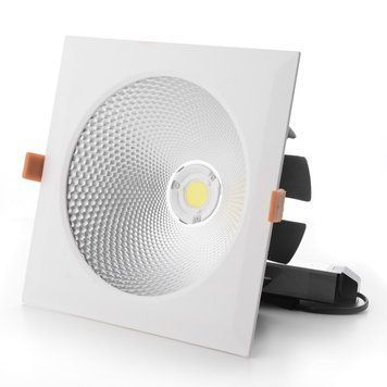 Світильник стельовий LED врізний LED-42/40W COB CW DL l126-017 фото