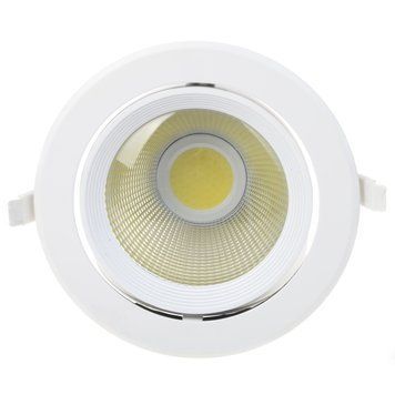 Світильник стельовий LED врізний LED-168/30W CW WH 32-186 фото