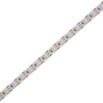 Світлодіодна стрічка негерметична теплий відтінок 12V 20.4W 3014 WHITE PCB IP20 1m (BY-029/204) 32-662 фото