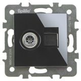 Розетки чорна RB-1TV + 1TF 42-026 фото