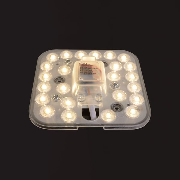 Світлодіодний модуль змінний на магніті 220V 12W SMD 2835 NW IP20 (LW-04/24) 33-470 фото