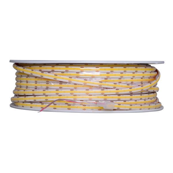 Світлодіодна стрічка теплий відтінок 12V 11W COB WW IP44 1m (BY-075/320) 33-484 фото