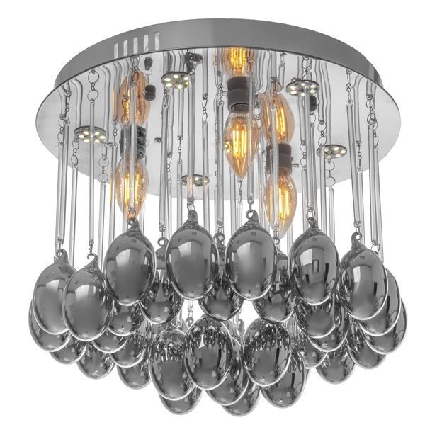 Люстра стельова з пультом LED E14 CH (BCL-420S/3) 22-106 фото
