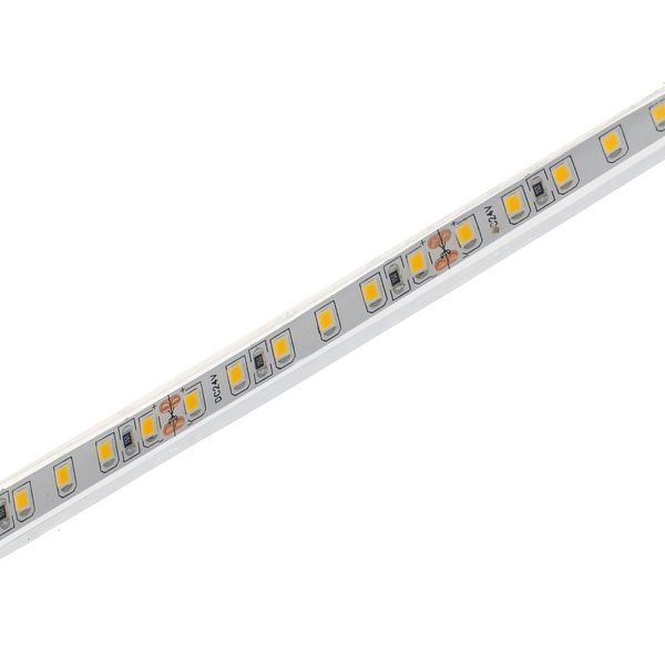 Світлодіодна стрічка теплий відтінок 12V 11W COB WW IP44 1m (BY-075/320) 33-484 фото
