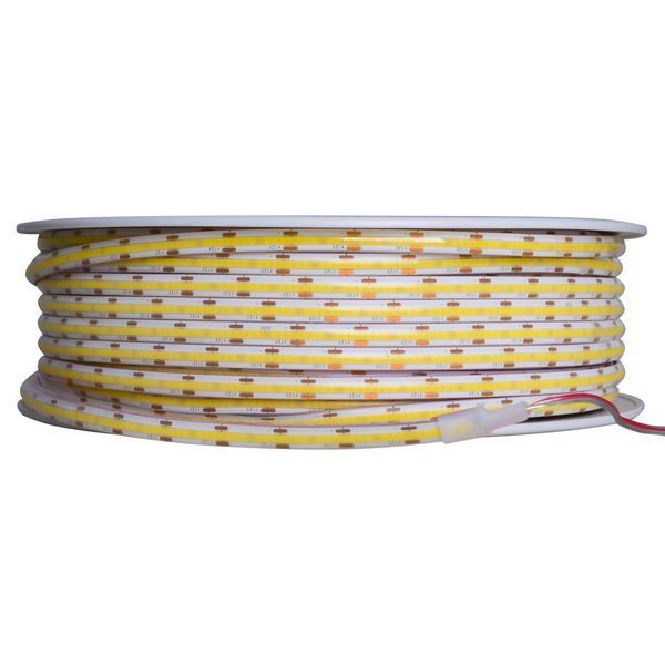 Світлодіодна стрічка нейтральний відтінок 12V 11W COB NW IP44 1m (BY-075/320) 33-485 фото