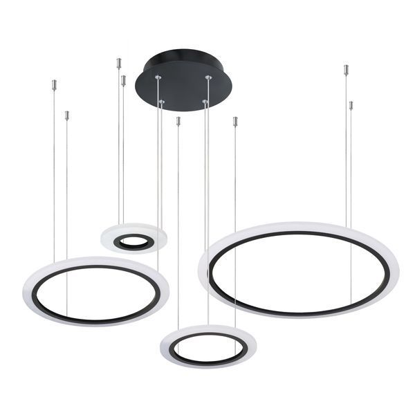 Підвісна люстра модерн BR-925S/4 LED 120W*2 BK 24-983 фото