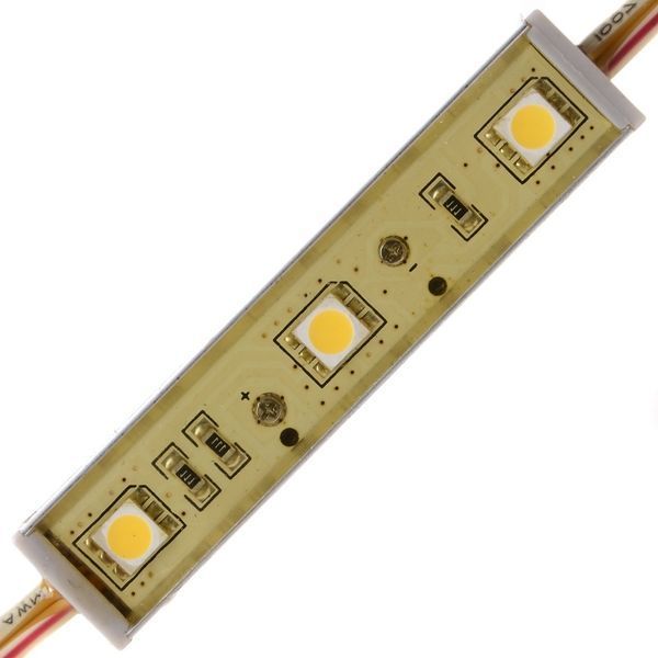 Світлодіодний модуль 12V 0.7W SMD 5050 WW IP20 (BY-013/3) 183814 фото