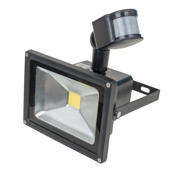 Прожектор на солнечной батарее с датчиком движения с аккумулятором LED IP65 HL-42P/20W CW 32-571 фото
