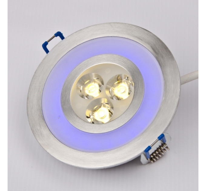 Светильник точечный LED-103A/3W WW+2W Blue 60'