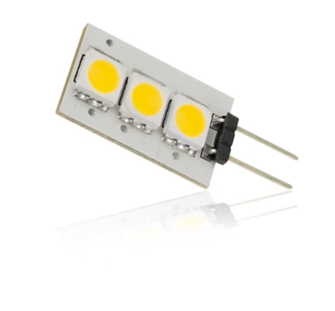 Лампа светодиодная LED G4 0.6W 3 pcs WW LF AC12V SMD5050