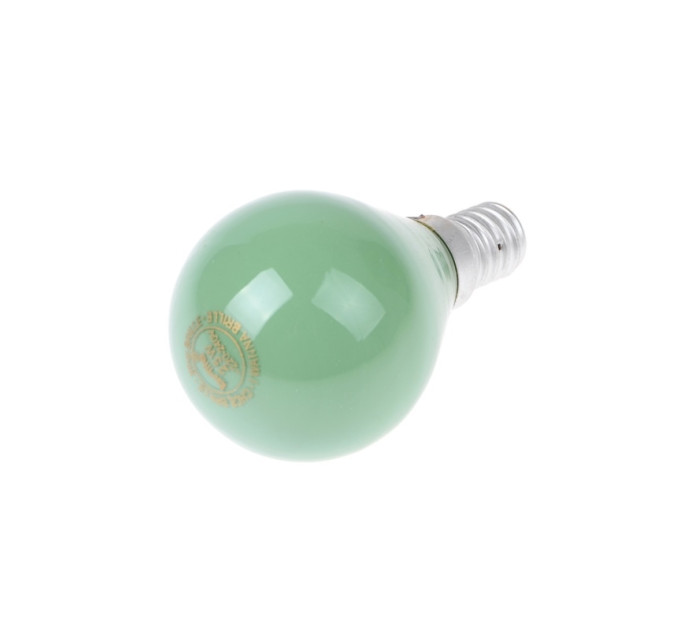 Лампа накаливания 25W E14 P45 GREEN 220V