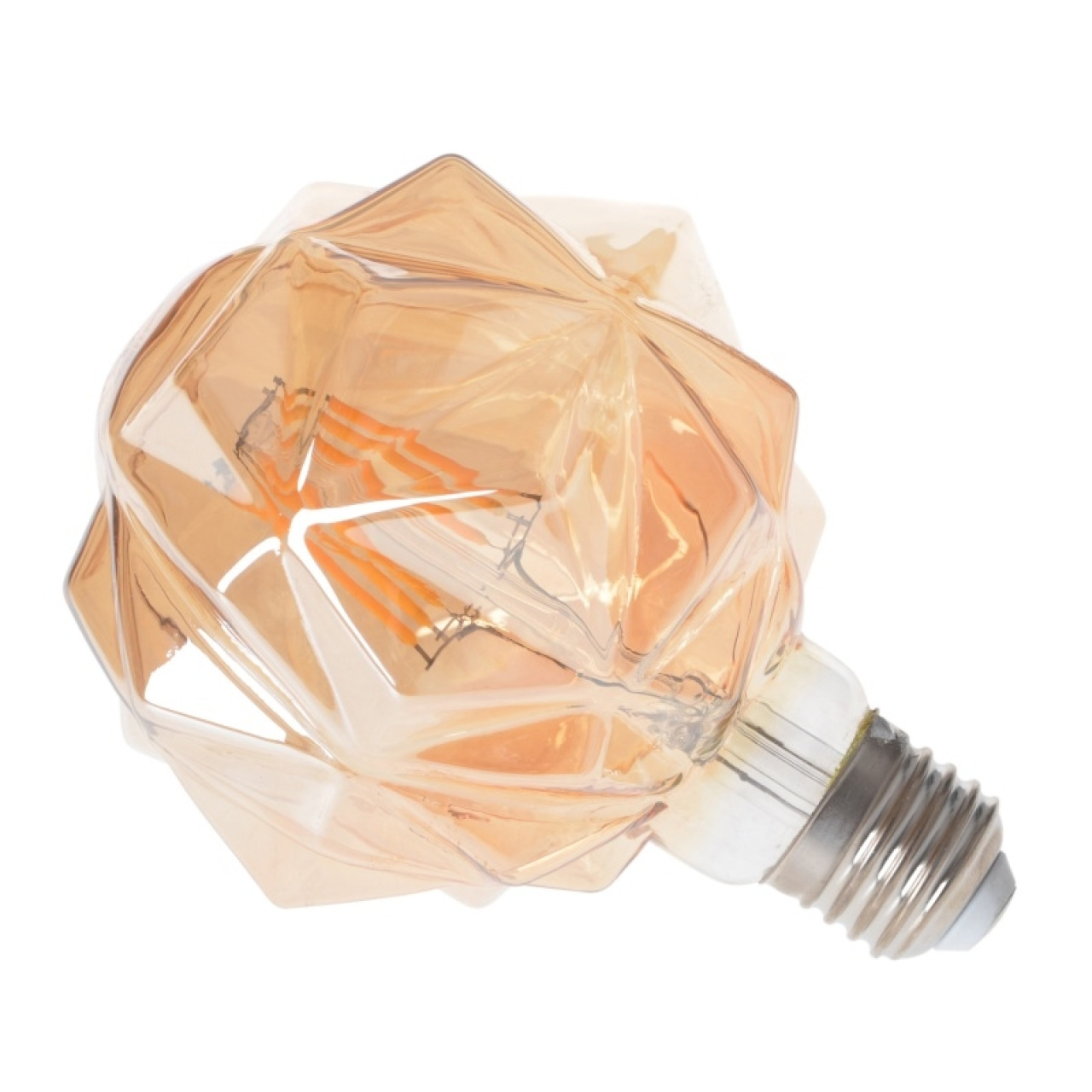 Лампа світлодіодна LED 6W E27 COG WW G80 Amber 220V