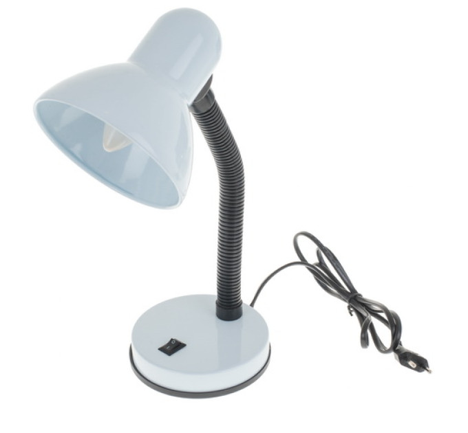 Настільна лампа на гнучкій ніжці офісна MTL-02 White