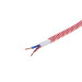 Декоративный кабель в тканевой оплетке IU-2 2x0,75 RED/WH