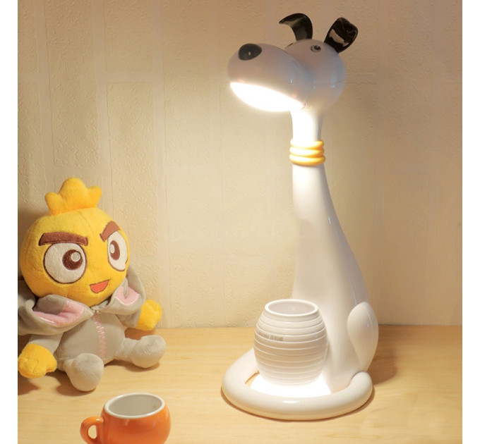 Настільна лампа світлодіодна дитяча в формі пса TP-050 6W LED WH / BK