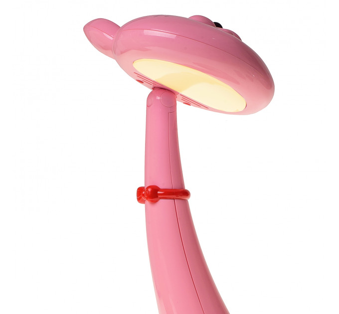 Настільна лампа лед дитяча маленька для школяра TP-052 6W LED Pink / WH