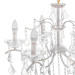 Люстра свеча подвесная хрустальная E14 40W WH (BCL-682S/6)