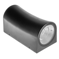 Подсветка LED фасадная IP65 AL-232/2х5W NW COB BK