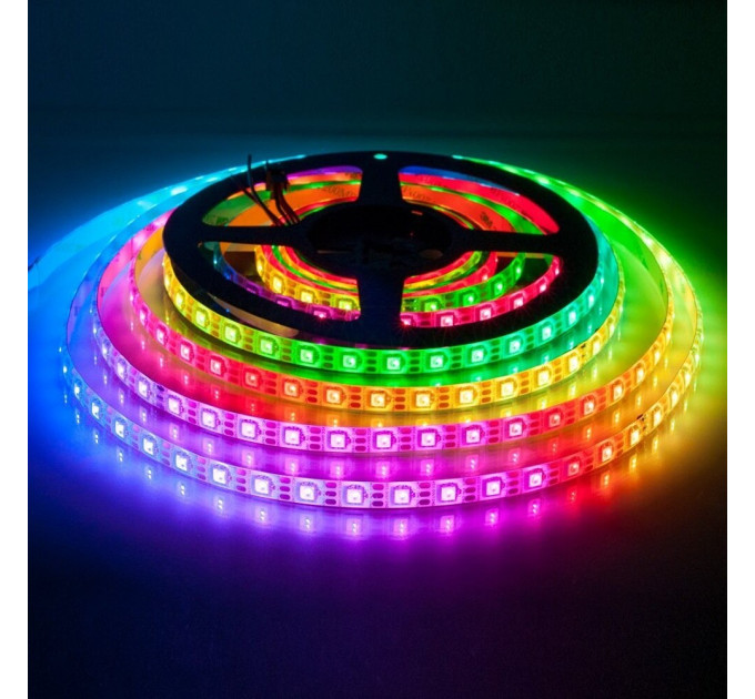 Цветная LED Лента Белая В Силиконе (by-02860-220v-2835-rgb-white-pcb-ip65-32-654)  | Brille