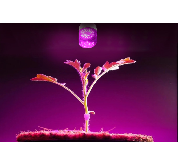 Фитолампа для роста и формирования корней E27 LED 7W Fito GROW (Full Spectrum=9:1) 220V