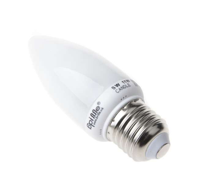 Лампа энергосберегающая свеча E27 SW 11W/827 CANDLE-a 220V