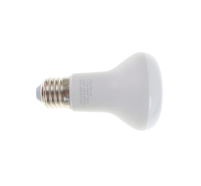 Лампа светодиодная LED 10W E27 СW (R63-PA)