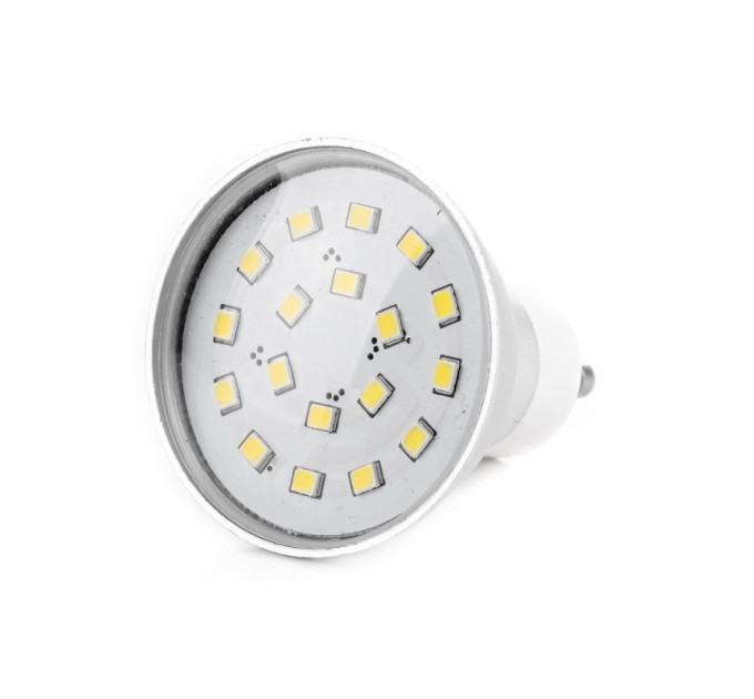 Лампа світлодіодна LED 4.8W GU10 CW MR16 220V