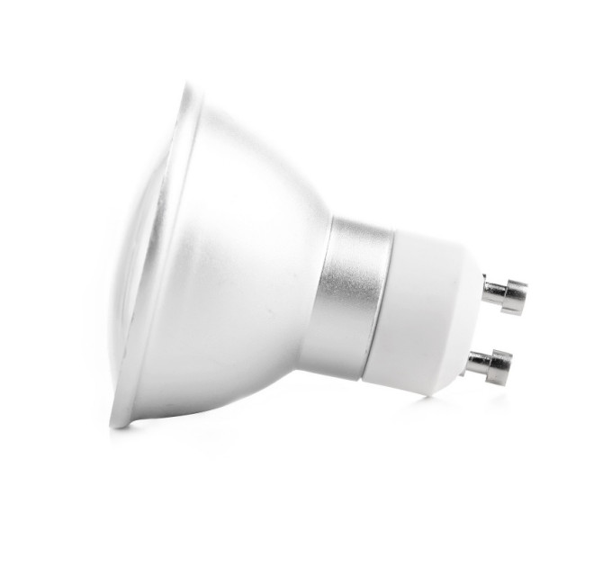Лампа светодиодная LED 4.8W GU10 CW MR16 220V