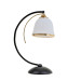 Настольная лампа декоративная черная с белым LK-710T/1 E27 BK+FG