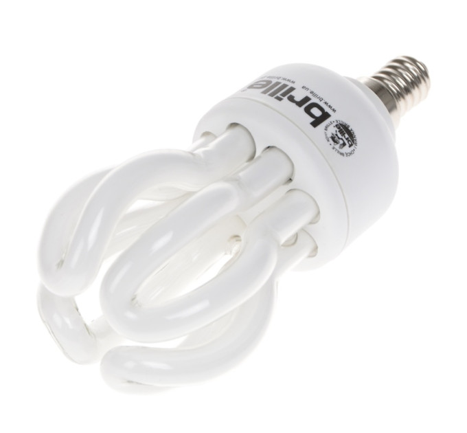 Лампа енергозберігаюча PL-4U 15W/827 E14 MINI LOTUS blister Brille 220V