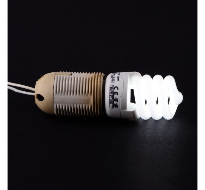 Комплект из двух энергосберегающих ламп PL-SP 12W/827 E27 lux 220V