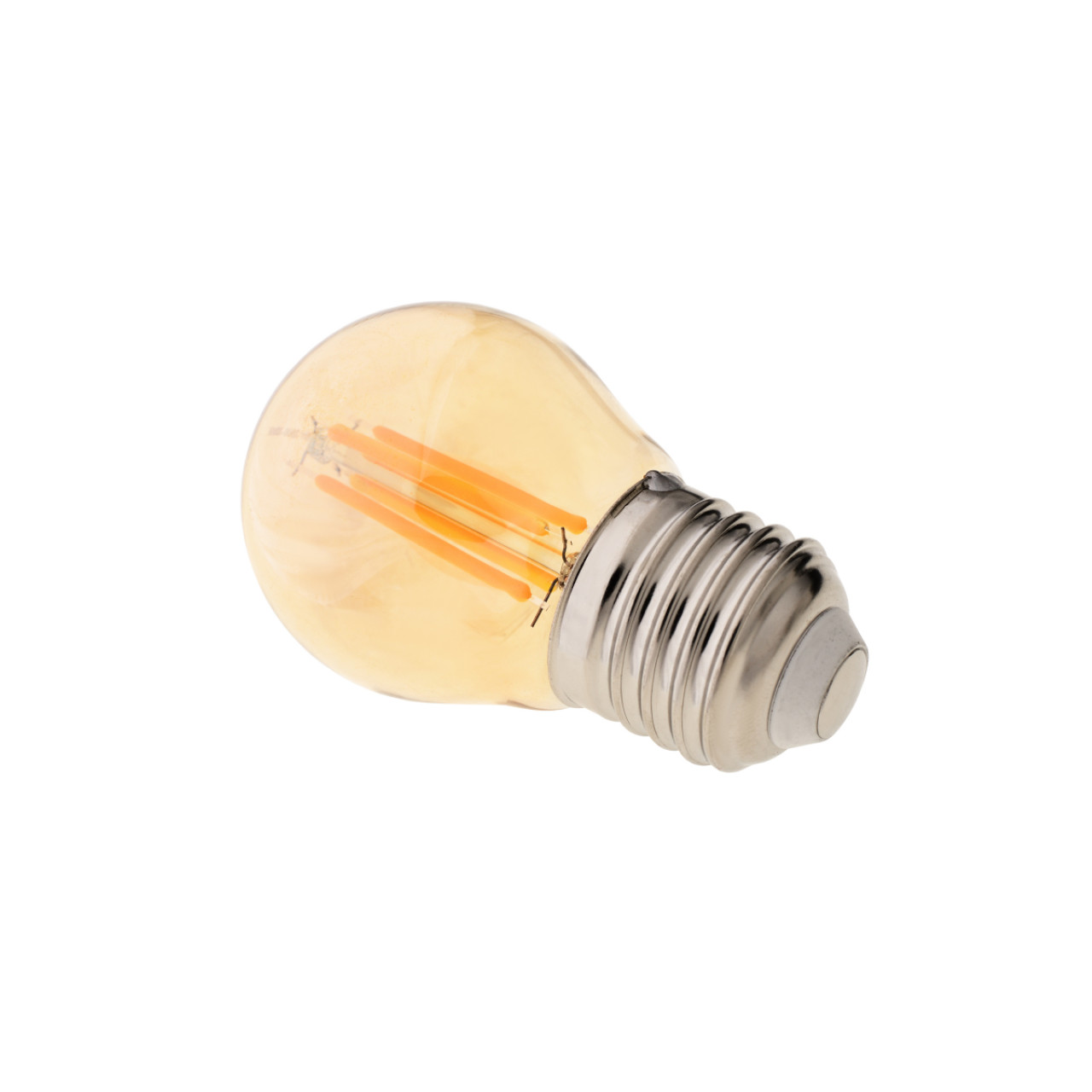 Лампа світлодіодна LED 6W E27 COG WW G45 Amber 220V