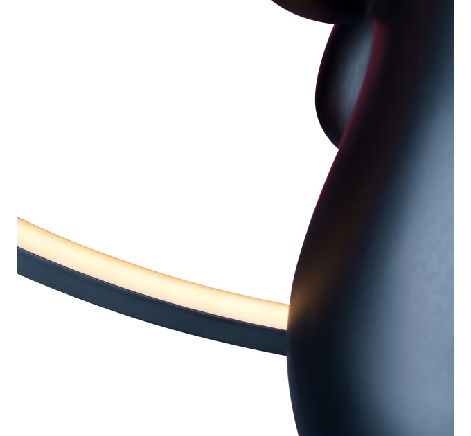 Торшер напольный Девушка с шаром LED E27 30W NW BK (FLT-58F)