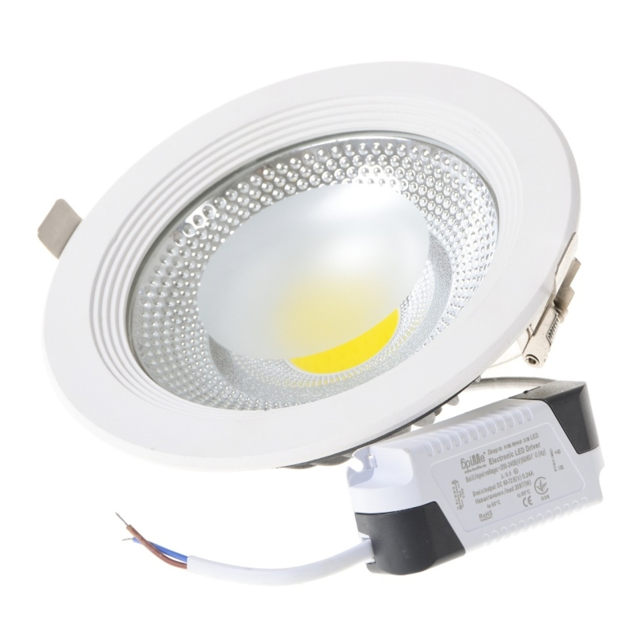 Світильник стельовий LED вбудований LED-176/20W COB NW