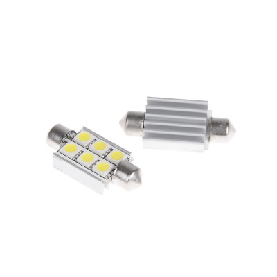 Лампа автомобильная светодиодная LED SV8.5 CW (Festoon) 39mm 12V