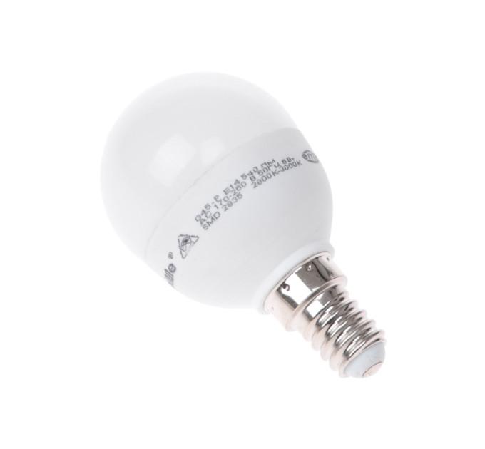 Лампа світлодіодна LED 6W E14 WW G45-P 220V